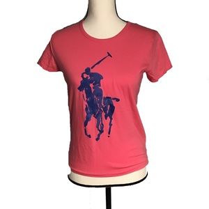 ✨CLEARANCE✨Ralph Lauren Sport Pink Tee size M